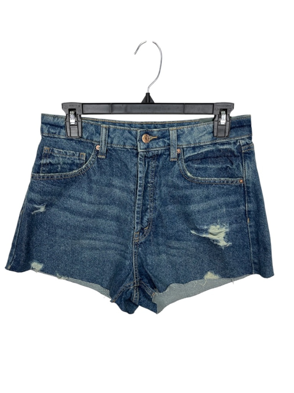 Wild Fable NWT High Rise Easy Rigid Distressed Denim Shorts, Size 8